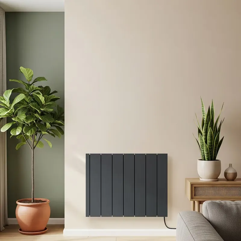 Radiatore Elettrico ad Inerzia con Nucleo in Ceramica - Opzioni Collegamento alla Presa di Corrente Tramite Spina o Cablate - Scelta della Potenza e Finiture - Leo - ECOSO by Hudson Reed Prezzo Conveniente