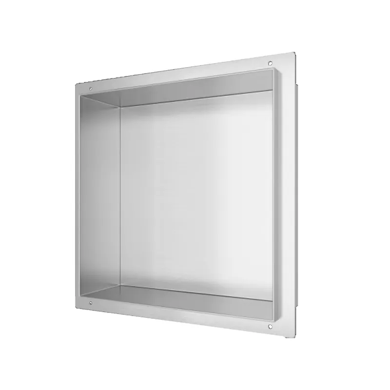 Ultima Occasione Nicchia da parete 30x30 a filo muro Acciaio Spazzolato Profondità 8cm