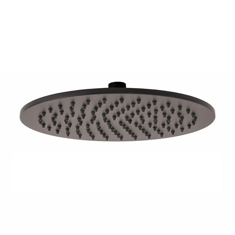 Soffione Doccia Rotondo in Acciaio Inox Nero Finitura Opaca ø 25 SEVEN BLACK Esclusivo