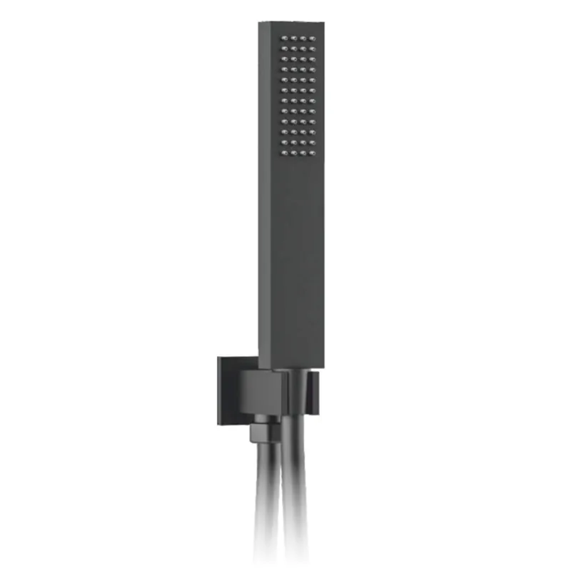 Kit Doccetta e Supporto con Presa Acqua QUADRO BLACK Popolare