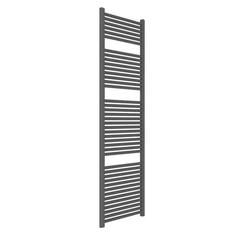 Professionale Termoarredo Scaldasalviette Bagno ad Acqua Nero 1800x500 - Interasse 450 mm SARA