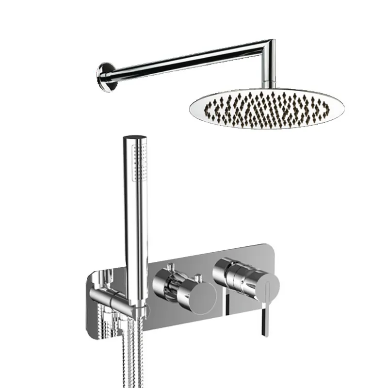 Kit doccia moderno Soffione Deviatore Doccetta cromato di design URBAN Nuovo Arrivo