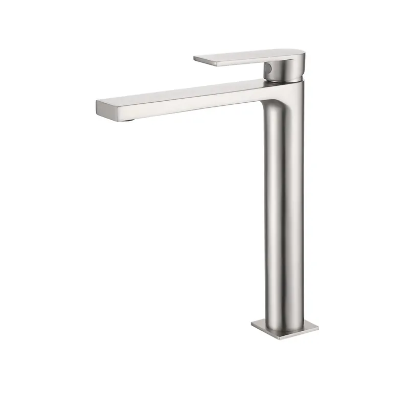 Spedito Oggi Miscelatore lavabo alto finitura satinata Nichel pvd ALPHA