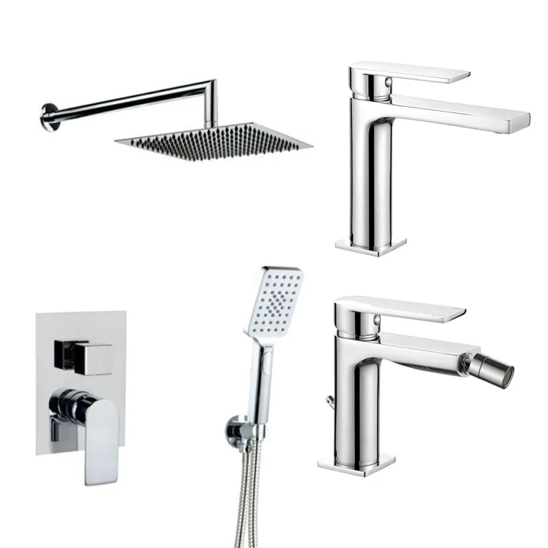 Novità Kit Miscelatori Cromati ALPHA Lavabo, Bidet e Doccia