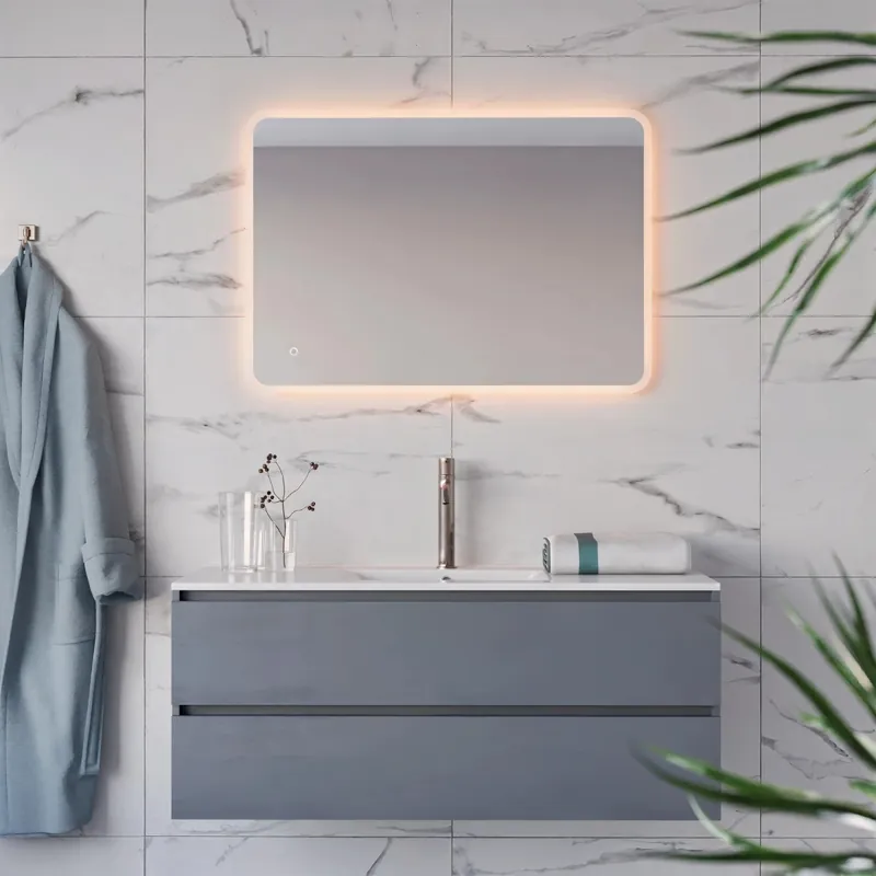Specchio Bagno Rettangolare LED Touch-Screen Diverse Misure Ultime Pezzi