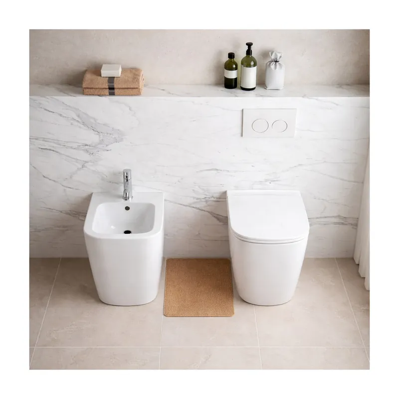 Sanitari Filo Muro Quadrati Ceramica - NEW LEGEND Occasione