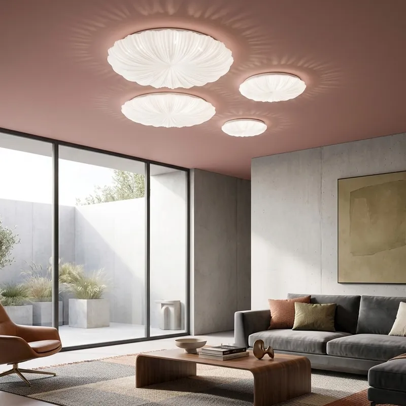 Must-Have Plafoniera LED Spring 24W Bianca - Effetto Stelle - CCT Luce Selezionabile (3000K/4000K/6500K) - 3240lm - 39,5x39,5 cm