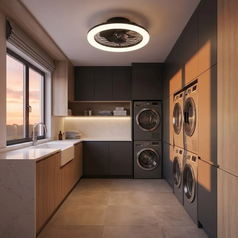 Plafoniera LED con Ventilatore e Telecomando Bianco o Nero Più Venduto