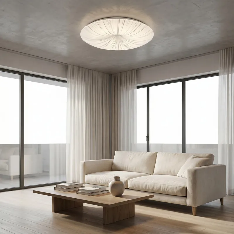 Plafoniera LED da soffitto in acrilico Bianca e Argento 24W Reso Gratuito