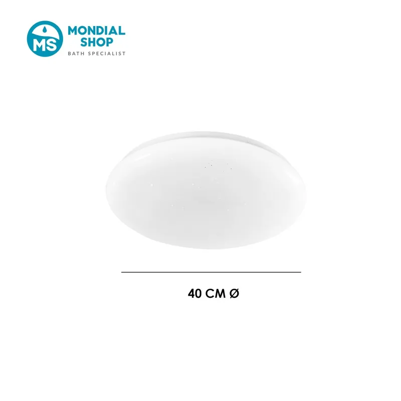 Plafoniera LED tonda bianca moderna con effetto cielo stellato Offerta Limitata