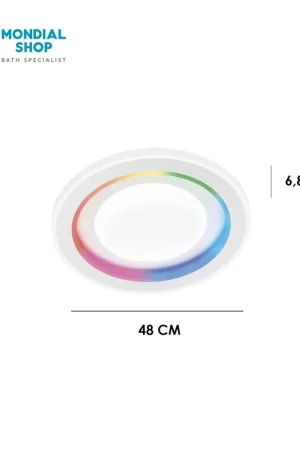 A Buon Prezzo Plafoniera LED moderna da interni di forma circolare in ACRILICO bianco 40W