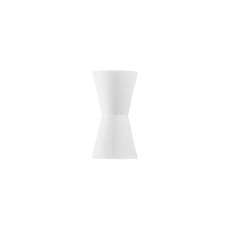 Applique Bianca in gesso Lampada da parete a clessidra design moderno 2xE14 Bestseller