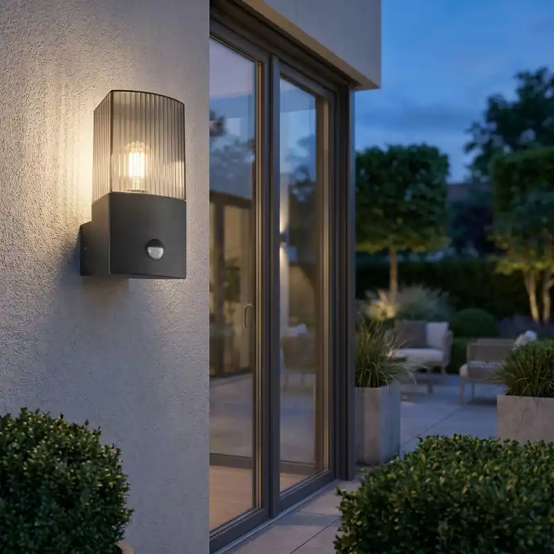 Sconto Applique Moderna per esterni Lampada da parete 1XE27