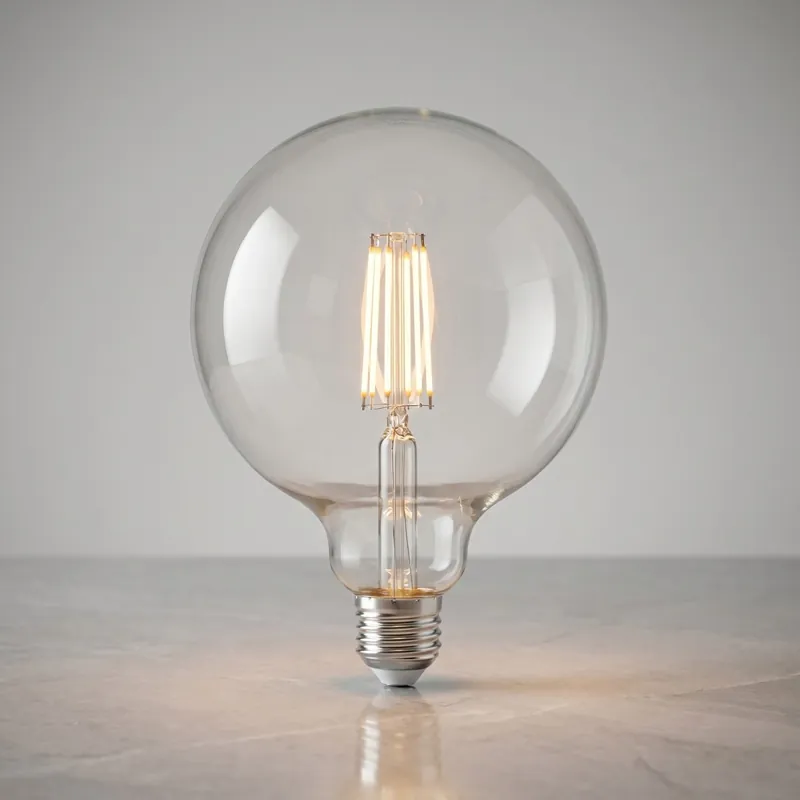 Globo LED E27 8W Filamento Trasparente 1055lm Luce Calda Accogliente H17,5CM Affare