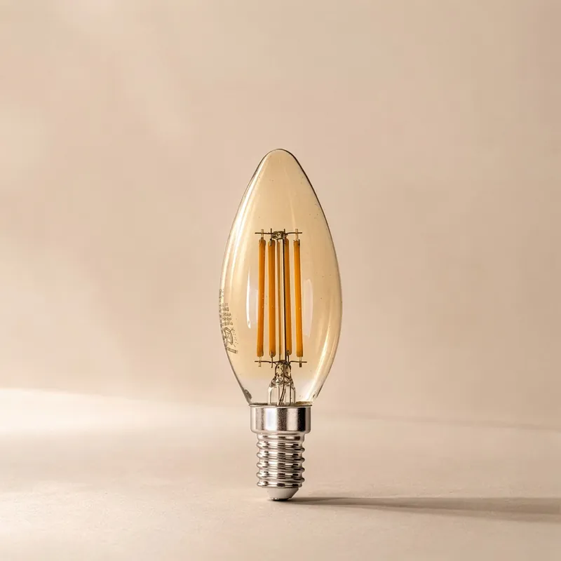 Direttamente Dal Produttore Lampadina LED E14 Vintage ambra 4W Luce caldissima Effetto candela