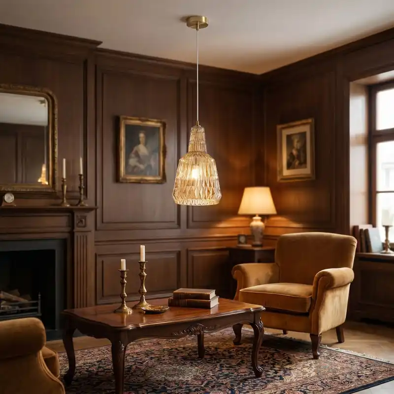 Lampadario a Sospensione moderna in vetro sfaccettato Disponibile in 4 varianti 1XE27 Super Prezzo