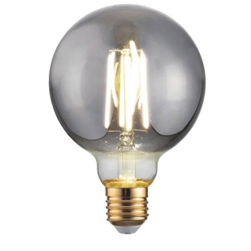 Novità LAMPADINA LED FILAMENTO SMOKE E27 8W 210LM 1800K 300° 95X135mm 15000h CRI80