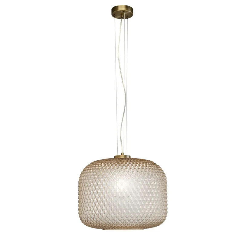 Compra Online SOSPENSIONE ASHFORD SFERICA AMBRA 1XE27 40X150CM
