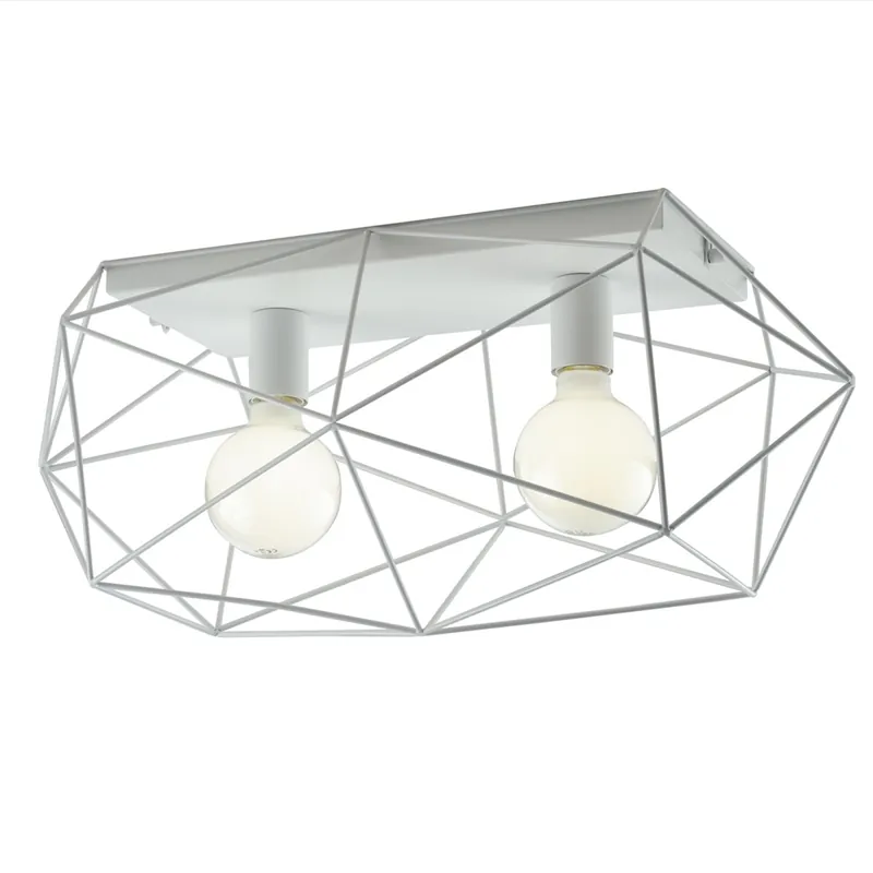 Consegna Rapida PLAFONIERA ABRAXAS BIANCA 2XE27 60X30X26,5CM