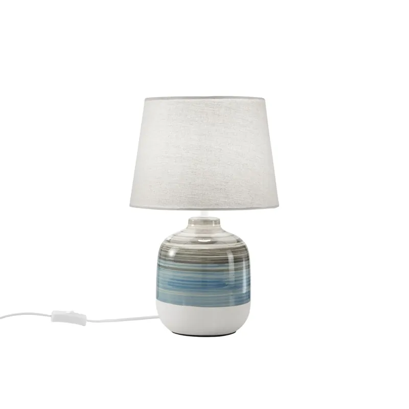 Compra Oggi Stesso LUME APACHE GRGIO/AZZURRO 1XE27 25X25X39CM