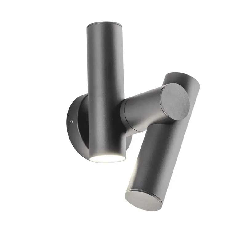 Applique LED da Esterno IP44 In antracite 7,5W Lampada da Parete adatta per giardini e ingressi Orientabile Popolare