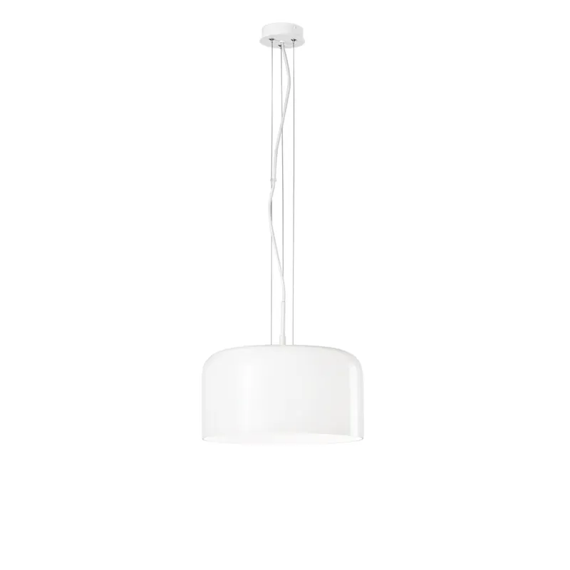 Professionale SOSPENSIONE GIBUS BIANCA 1XE27 35X35X150CM