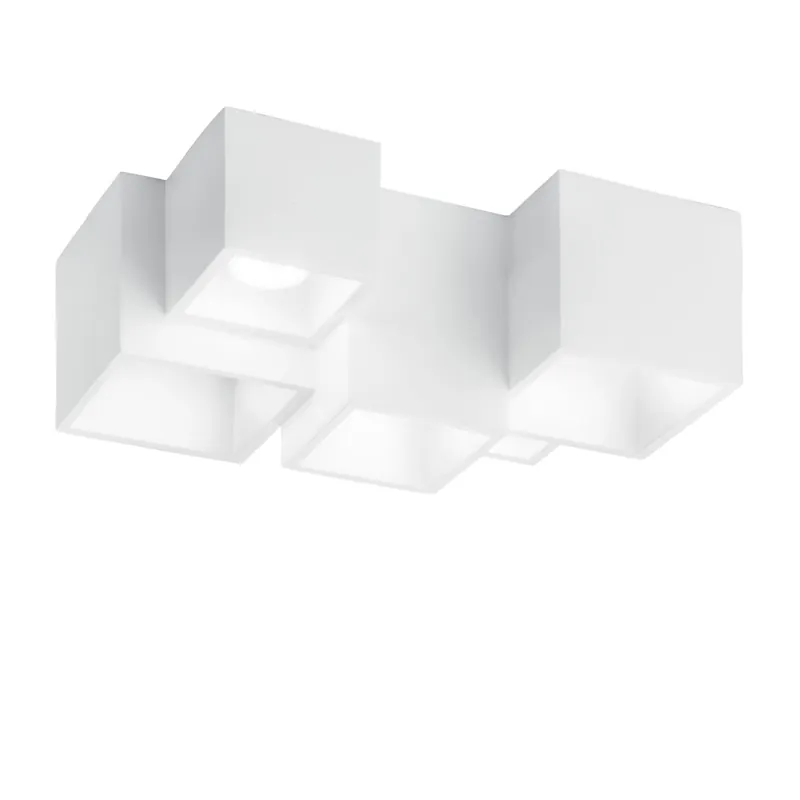 PLAFONIERA FOSTER BIANCA 5XGU10 37X24,8X 15CM Promo Stagionale