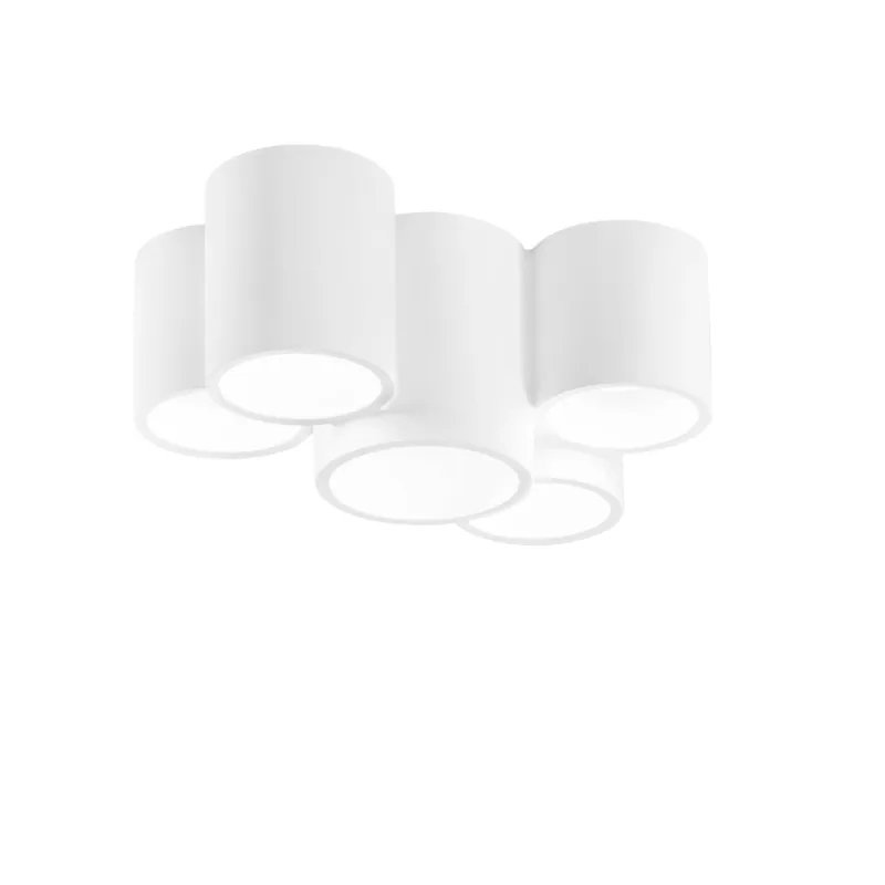PLAFONIERA BANJIE TUBOLARE BIANCA 5XGU10 29,6X20X14CM Pagamento Sicuro