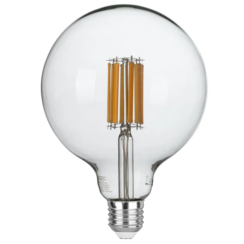LAMPADINA LED FILAMENTO GLOBO E27 16W 2300LM 4000K 300° 125X175mm 15000h CRI80 Soddisfatti O Rimborsati