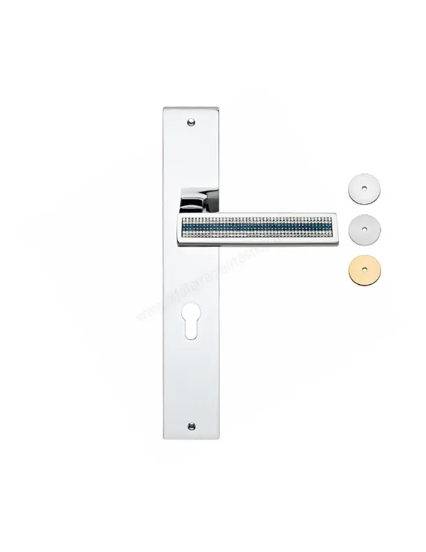 Riflesso Mesh Maniglia con Placca per Porte Interne Linea Calì Offerta