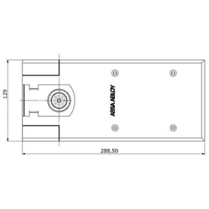 Piastra MAB modello AC619 copertura chiudiporta pavimento DC450 per porta in acciaio finitura lucido Nuovo Arrivo