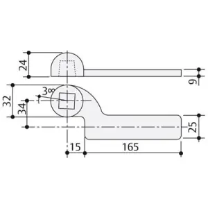Offerta Limitata Braccio MAB modello AC1 inferiore sinistro chiudiporta pavimento per porta battente in ottone finitura naturale