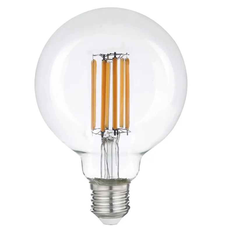 LAMPADINA LED FILAMENTO E27 GLOBO 7W 1535LM 3000K 95X135MM Spedizione Espresso