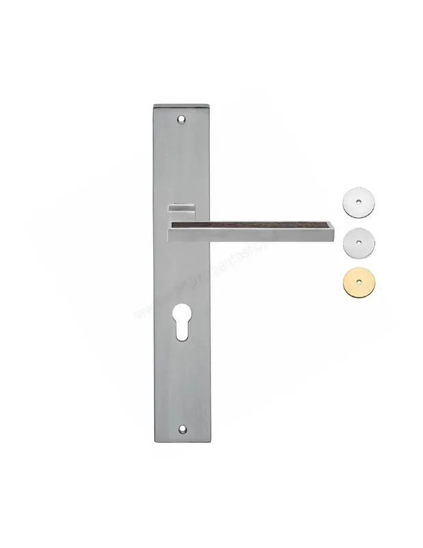 Sintesi Wengé Maniglia con Placca per Porte Interne Linea Calì Sconto