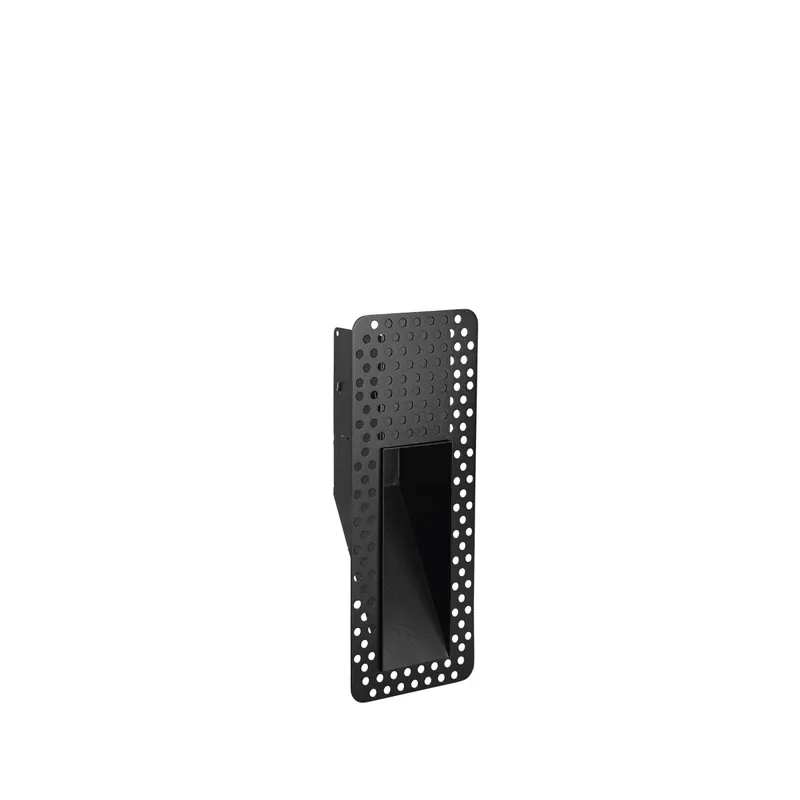 Esclusivo INCASSO YUREI NERO IN ACCIAIO E ALLUMINIO 238X91X61MM