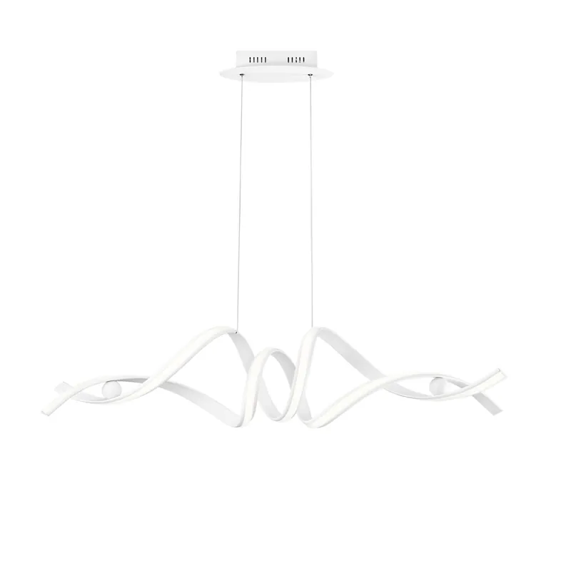 Nuovo Arrivo SOSPENSIONE LED MYSTRAL BIANCA 60W 8740LM CCT 115X30X124CM