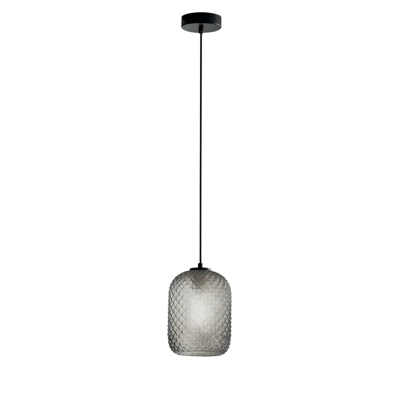 SOSPENSIONE ASHFORD OVALE FUME‘ 1XE27 15X150CM Compra Oggi Stesso