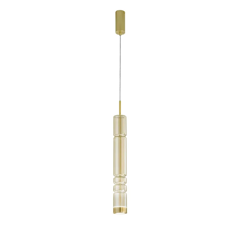 SOSPENSIONE LED CROOKES AMBRA 8W 800LM CCT 8X8X234CM Saldi