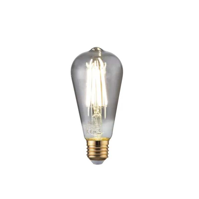 LAMPADINA LED FILAMENTO SMOKE E27 8W 210LM 1800K 300° 64X142mm 15000h CRI80 Offerta Del Giorno