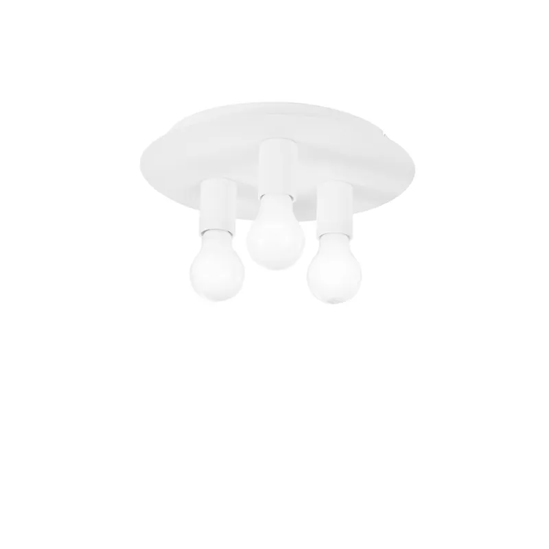 Non Perdere PLAFONIERA STRIKE BIANCA 3XE27 30X30X86CM