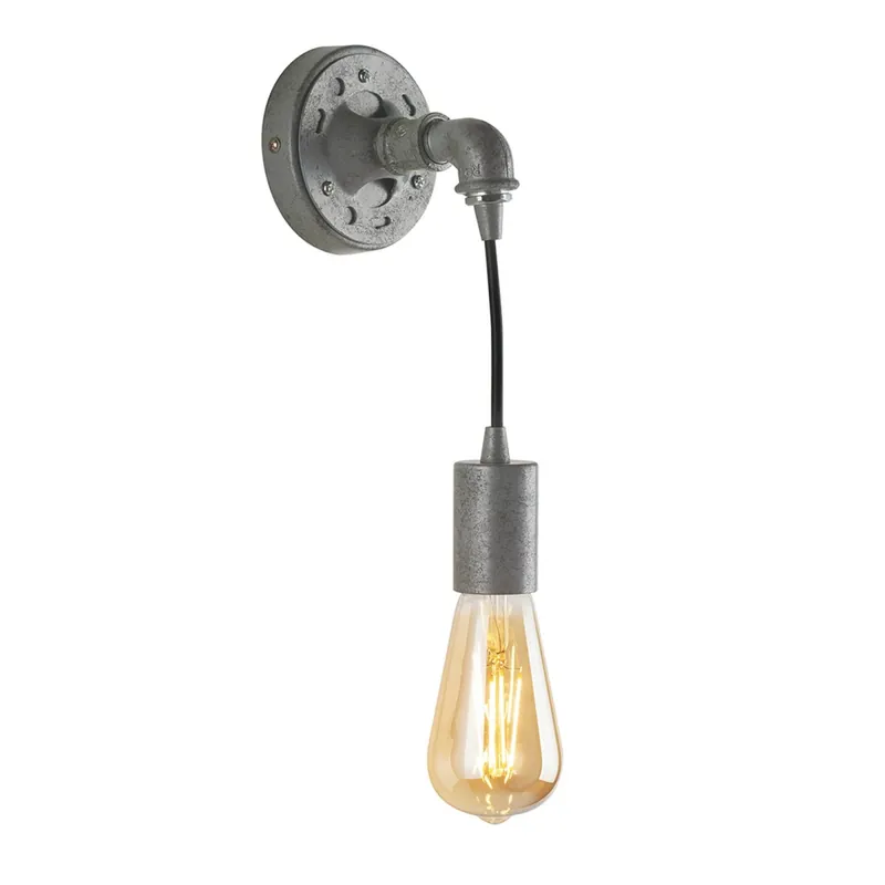 Applique da Parete Industrial 1xE14 Ruggine o Zinco Promozione
