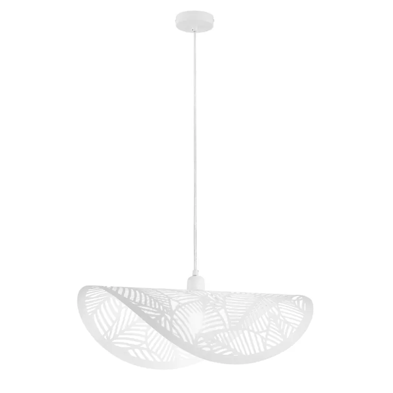 SOSPENSIONE RHEI-LEAF BIANCA 1XE27 60X33X150CM Spedito Oggi
