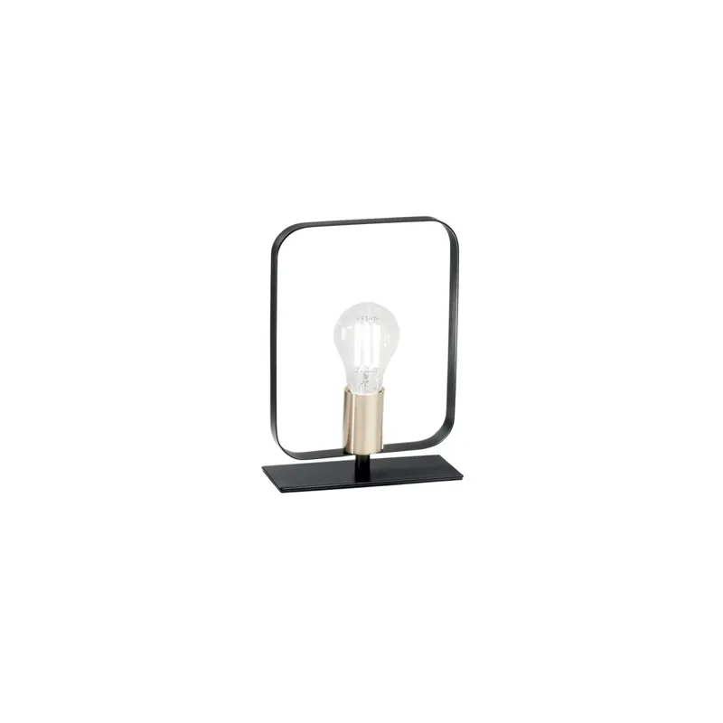 Offerta LUME SMITH NERO/ORO 1XE27 19,5X19,5X24,8CM