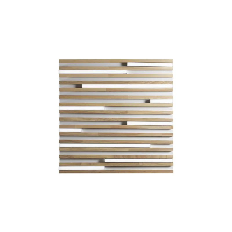 PLAFONIERA LED KUMA BIANCA IN LEGNO 40W CCT 2700/3200/4000K L50X50XH5,2 CM Offerta Lampo