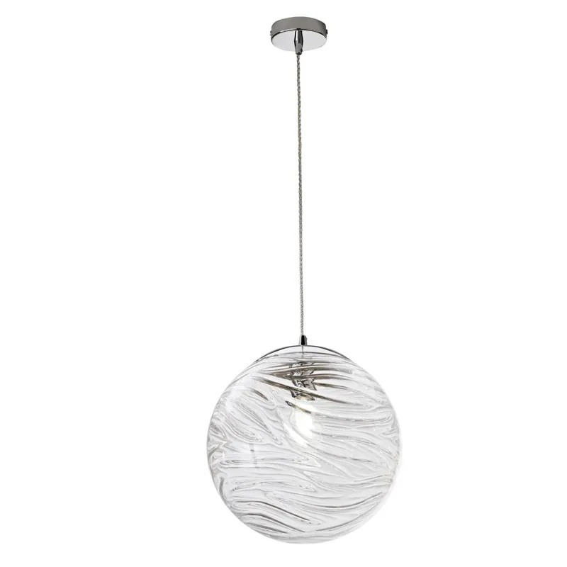 Spedizione Espresso SOSPENSIONE NEREIDE TRASPARENTE 1XE27 33,4X162,5CM