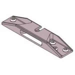System vari KOBLENZ modello 0500 55 staffa doppia entrata ancoraggio porta per porta in legno/vetro A Buon Prezzo