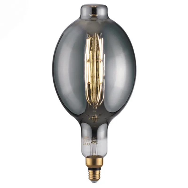 LAMPADINA LED FILAMENTO SMOKE BT180 E27 8W 250LM 1800K 300° 180X385mm 15000h CRI80 Quantità Limitata