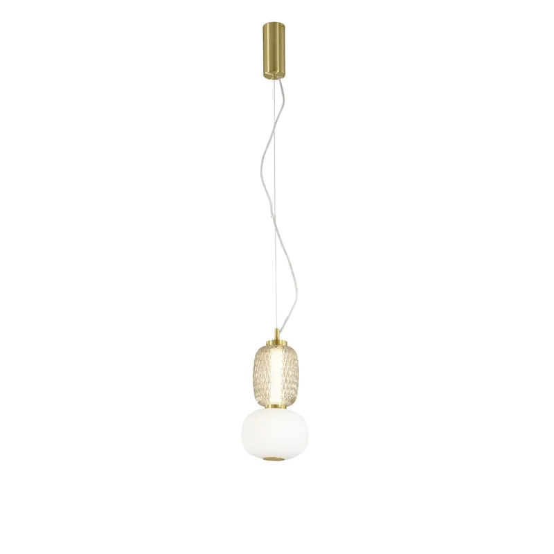 Professionale SOSPENSIONE LED TOTEM ORO 18W 2000LM 3000K 17X196,5CM
