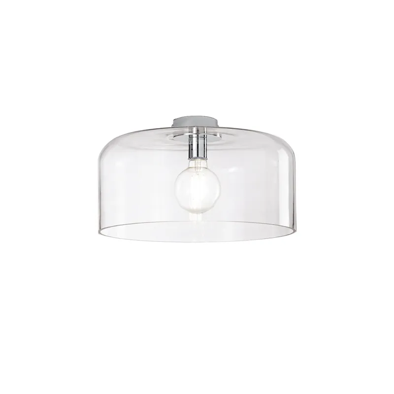 Spedizione Espresso PLAFONIERA GIBUS TRASPARENTE 1XE27 40X40X23CM