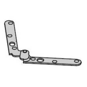 System 0260/50 KOBLENZ modello 0260 53 N DXSX staffa superiore/inferiore nera per porta in legno a libro Ultime Pezzi